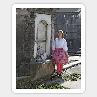 Lolita in Lafayette Cemetery Sticker